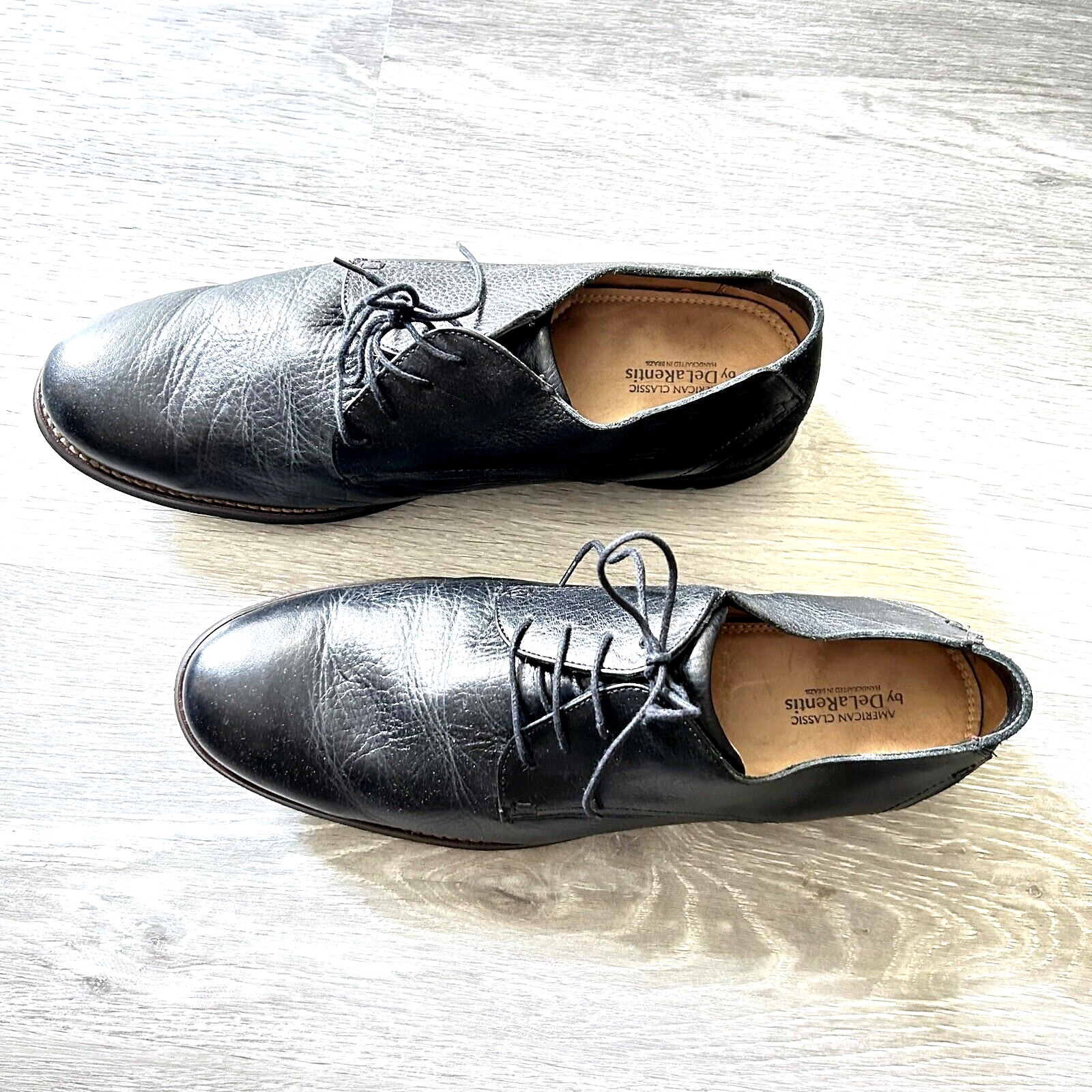 SAOLA Scarpe uomo eleganti Oxford De la Rentis nere 10 5 AC1107 nere pelle stringate