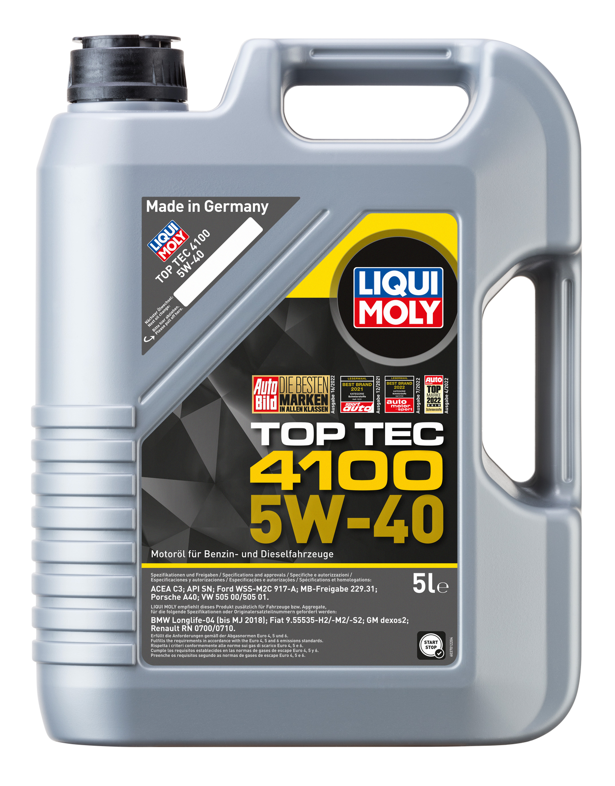 LIQUI MOLY Top Tec 4100 5W-40 5 l 3701 | eBay 