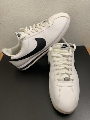 Nike Cortez Basic Leather White Black Low 819719-100 Men's Size 11.5 US 2015