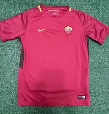AS Roma Siamo Noi Home Shirt Jersey Nike Dri-Fit 2017-2018 Youth Size Large