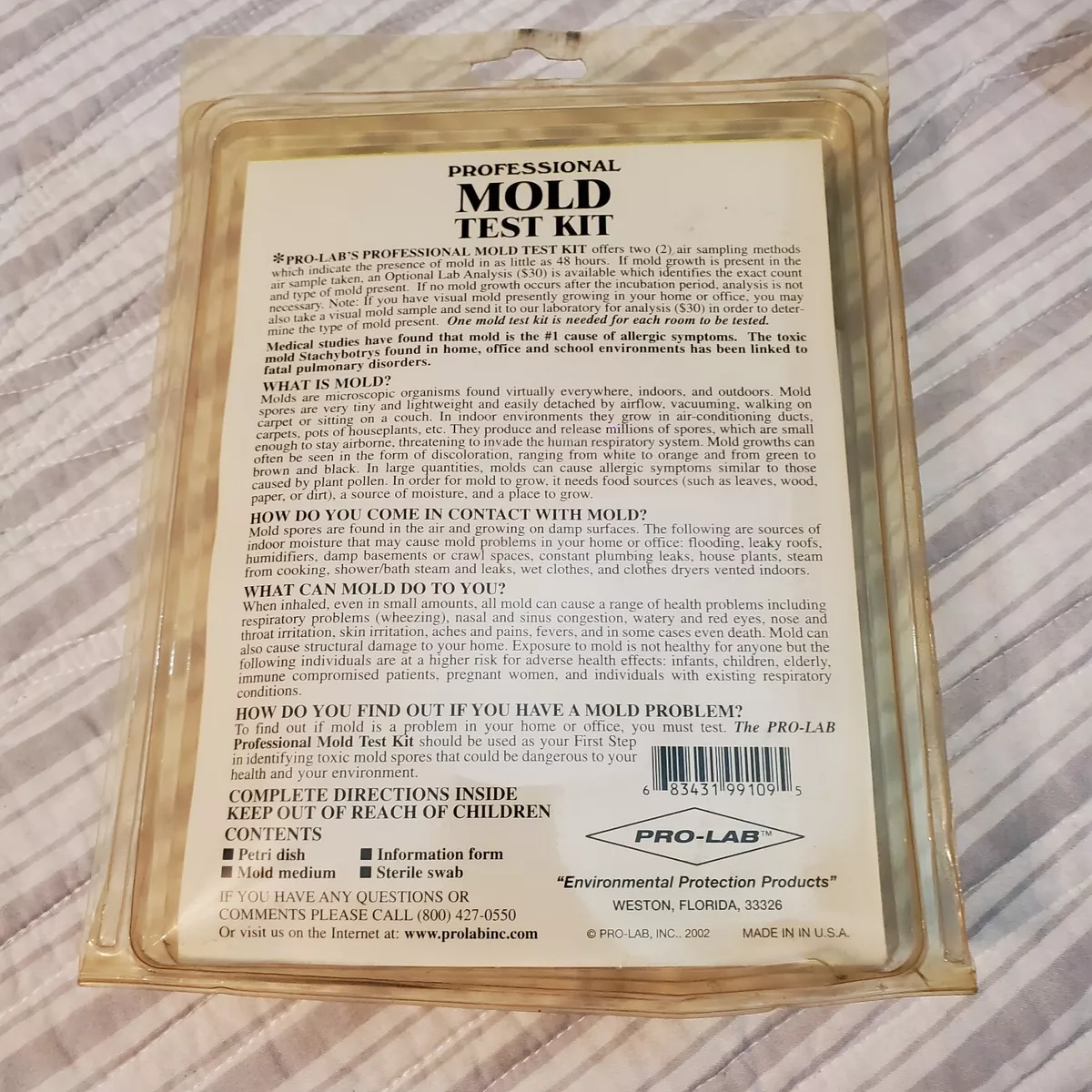 Pro Lab Mold Test Kit, Mold Test Kit
