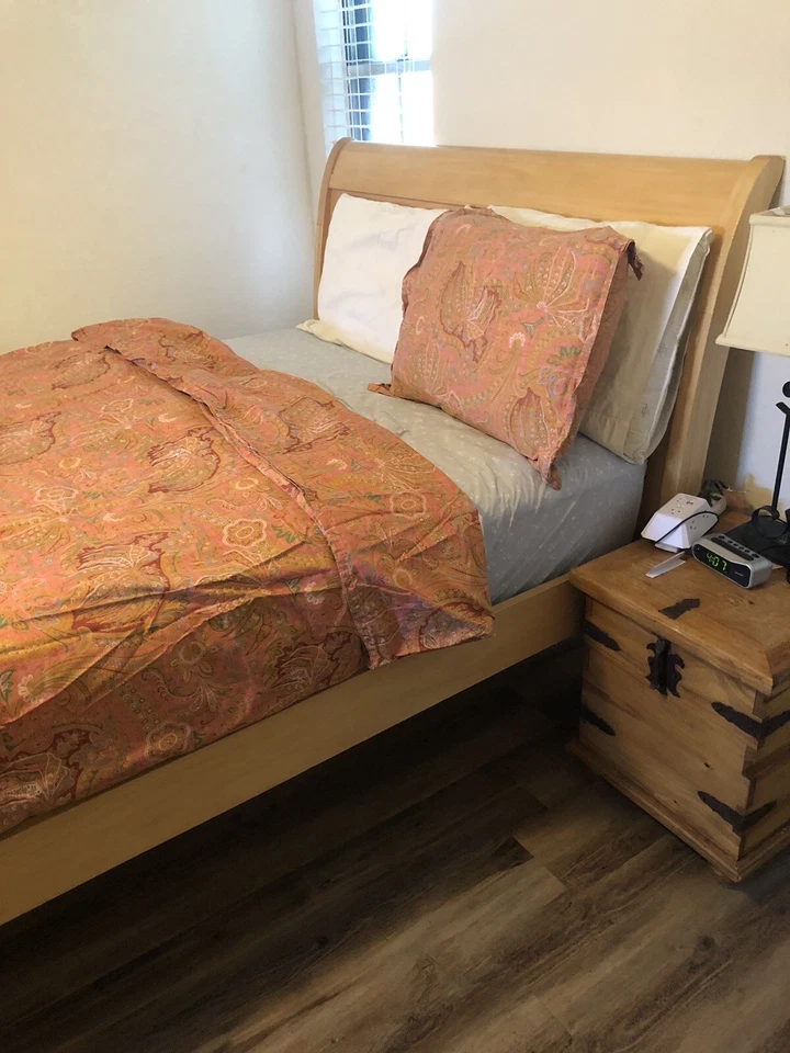 VNT Ralph Lauren Village Mews Paisley Twin Duvet Cover & Standard Sham Pink 2pc - Image 2 of 4