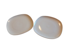 2 PIATTI in porcellana bianca HOME INTERIOR DESIGNERS QUADRATI 31 X 31 Nuovi mai