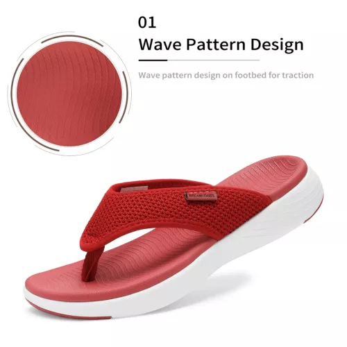 Women Arch Support Soft Cushion Flip Flops Thong Sandals Slippers Shoes 5-11 - Picture 27 of 39