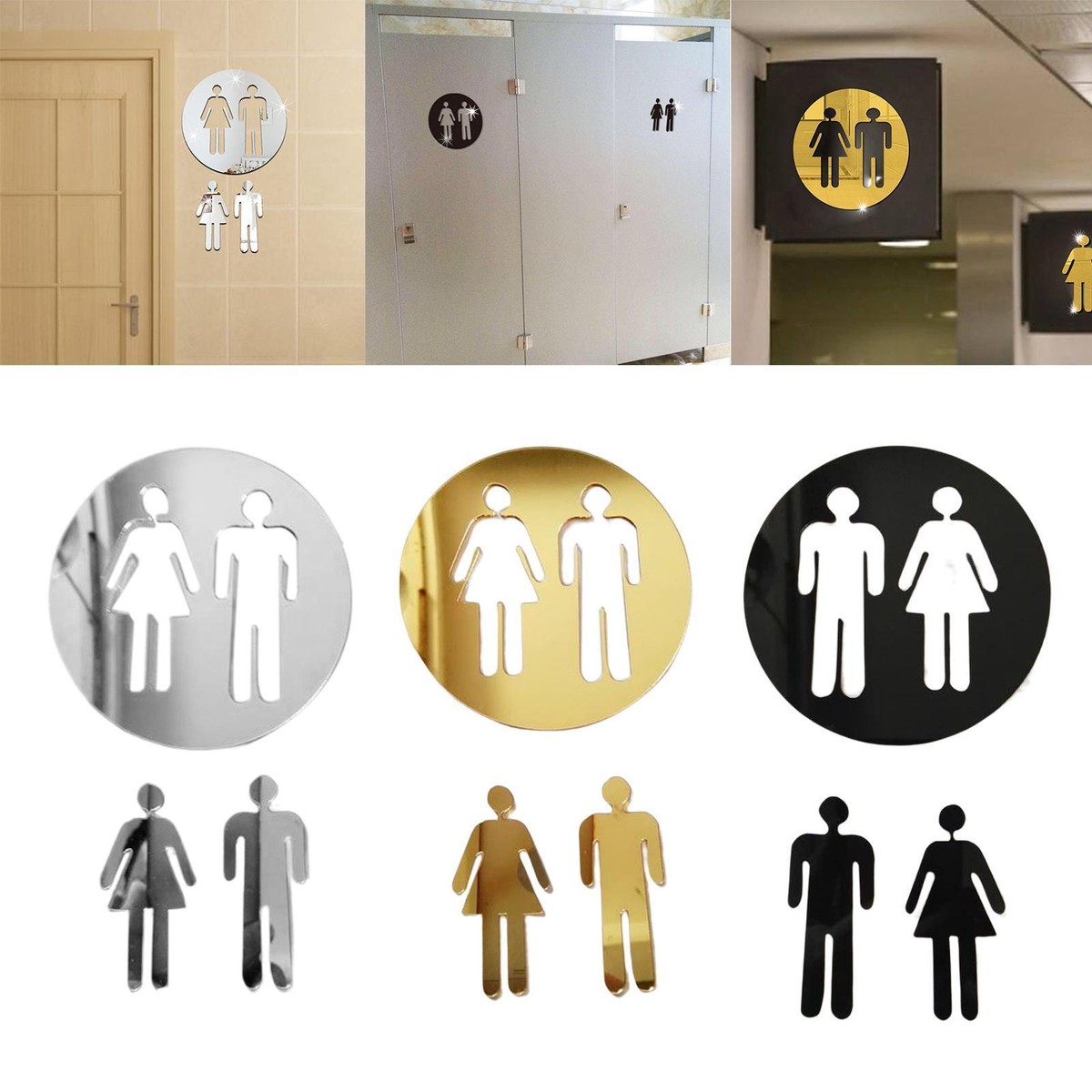 Mens Womens Room Sign
