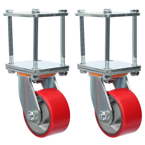 Zinc-Plated Hitch Mount Skid Wheel for RV Trailer 5th Wheel 2.5" or 3" Receivers