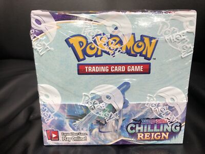 chilling reign booster box ebay Pokemon Chilling Reign Booster Box.~ Brand New Factory Sealed Box