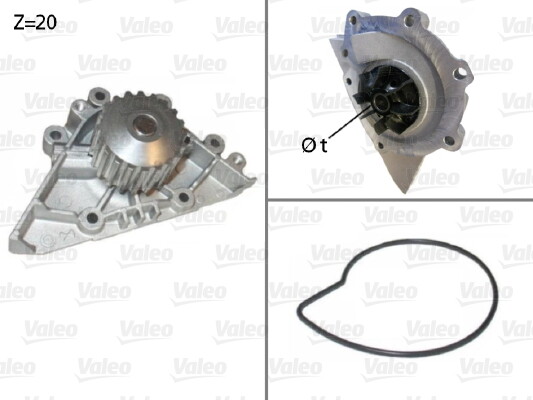 506720 VALEO Water Pump for CITROËN,FIAT,LANCIA,PEUGEOT