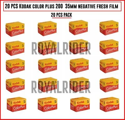 Paquet de 20 pièces Kodak ColorPlus 200 Film négatif couleur 35mm Film en... - Photo 1/3