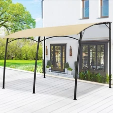Outdoor 13'x10' Awnings Wall Mounted Patio Exterior Shade Canopy  for Decks
