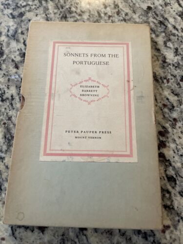 Sonnets From The Portuguese, Elizabeth Barrett Browning ￼Peter Pauper Press - Picture 1 of 9