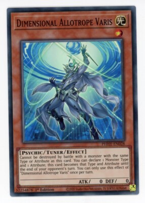 Yugioh Dimensional Allotrope Varis PHHY-DE028 Super Rare 1. Auflage NM