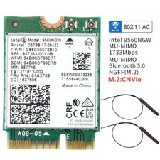 Intel 9560NGW M.2 CNVio WiFi Card Dual Band BT 5.0 Network Card WiFi Antennas PC