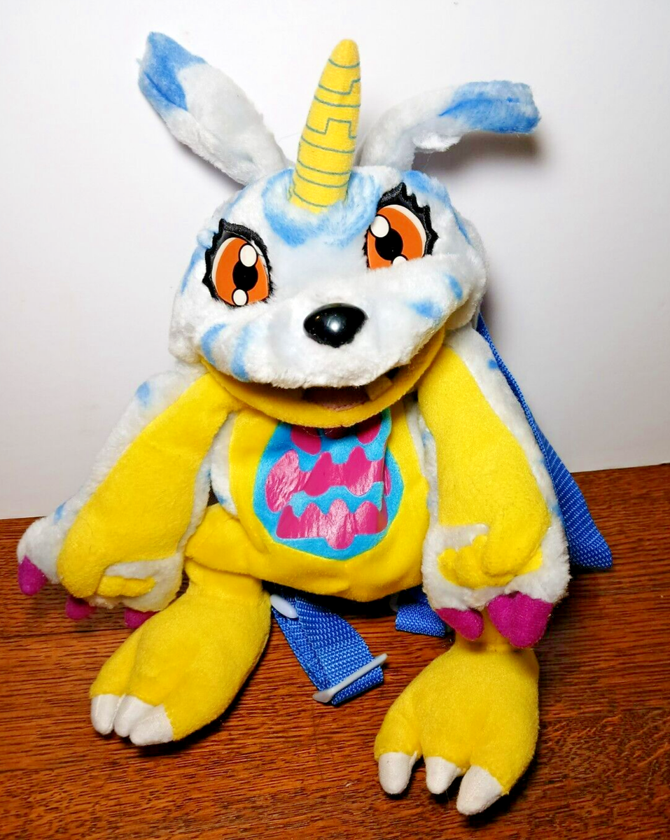 Vintage Digimon Gaboumon plush backpack 13