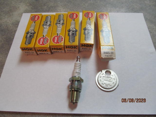 6 NGK  SPARK PLUGS B6ES-11  with free gap tool  FREE SHIPPING