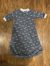Carter's Gray and Navy Sleep Sack Size Medium Zipper Feet