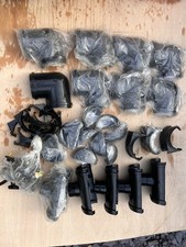  Job Lot  Roundline Gutter 112mm fittings Black plumbing  
