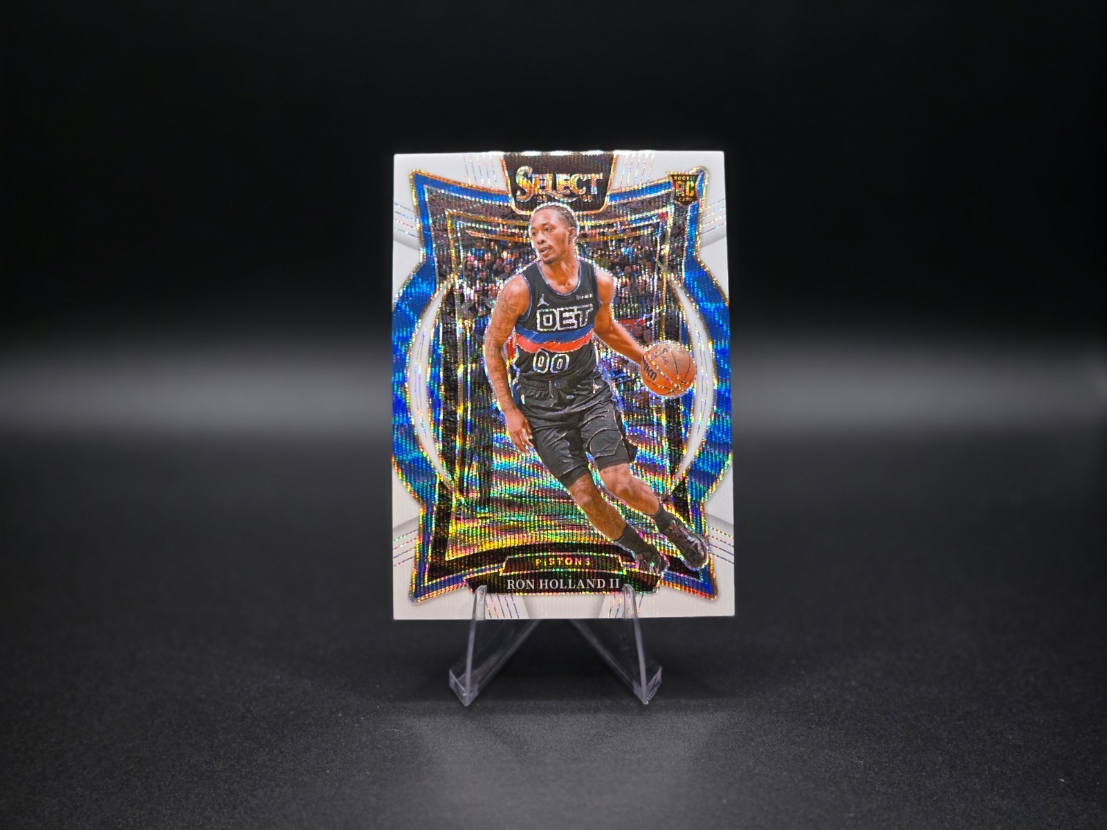 2024-25 Panini Select - Concourse Ron Holland II #74 White Wave Prizm /99 (RC)