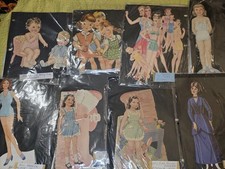 1940s, 1960s, 70s Paper Ephemera Dolls, Paper Clothes And Accessories,...