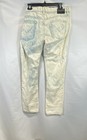 John Varvatos Men's Wight Slim Jeans White Blue Tie Dye Distressed Sz 34 — photo 2