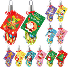 12 Sets Christmas Whisk Supplies Gifts Sets Includes Colorful Stainless Steel Wh