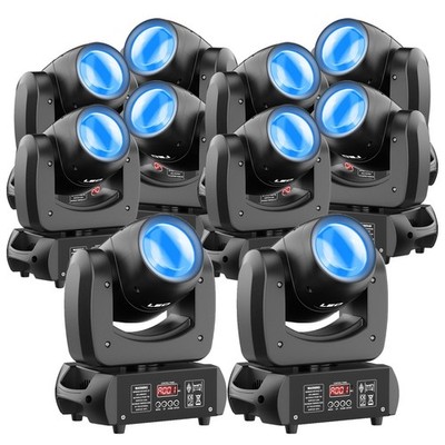 10x 150W LED Moving Head Stage Light 8 GOBO RGBW Spot Beam Light Disco DJ Party