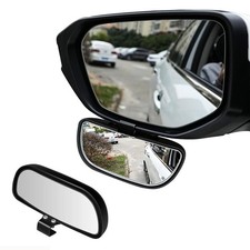 Black 360 Adjustable Blind Spot Car Mirror Auxiliary Rear View Vehicle Degree