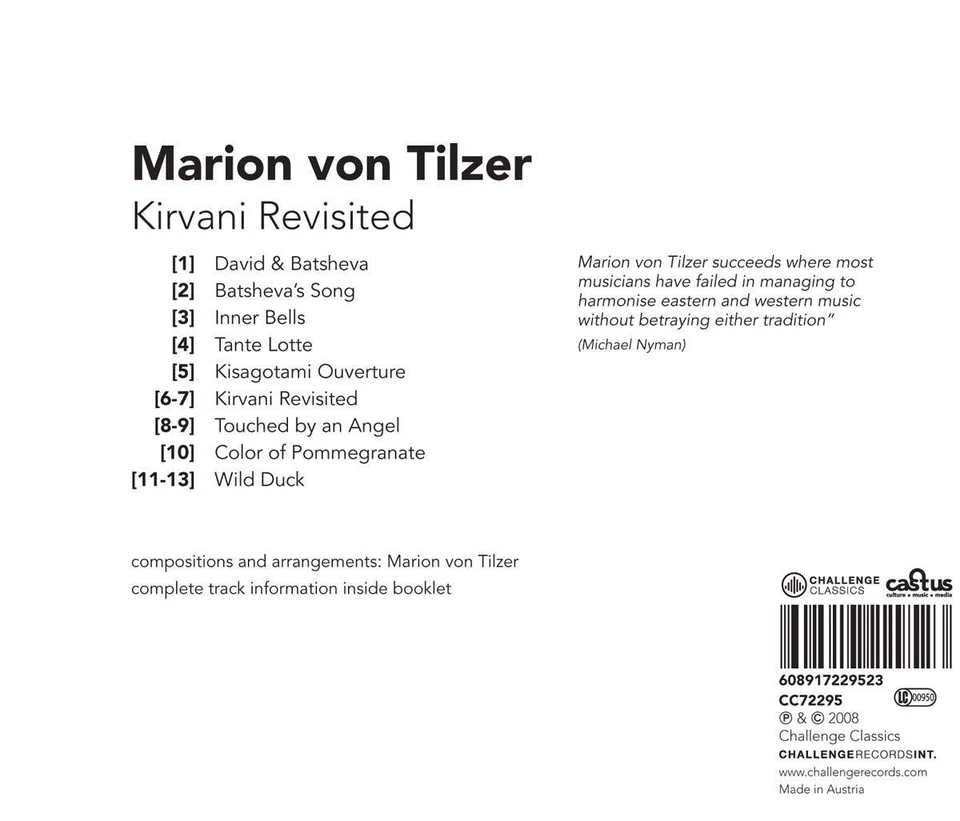 MARION VON TILZER KIRVANI REVISITED (CD) - Bild 2 von 2
