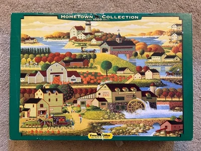 Hometown Collection "Cider Time" 1000 Piece Jigsaw Puzzle Heronim Americana - Image 1 of 4