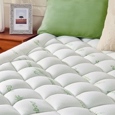 Queen Mattress Topper, Viscose Derived from Bamboo Thick Pillow Top Mattress ...