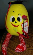 Groovies Ltd. Grad Egghead Softskin Large Stuffed Toy Yellow Red Bandana