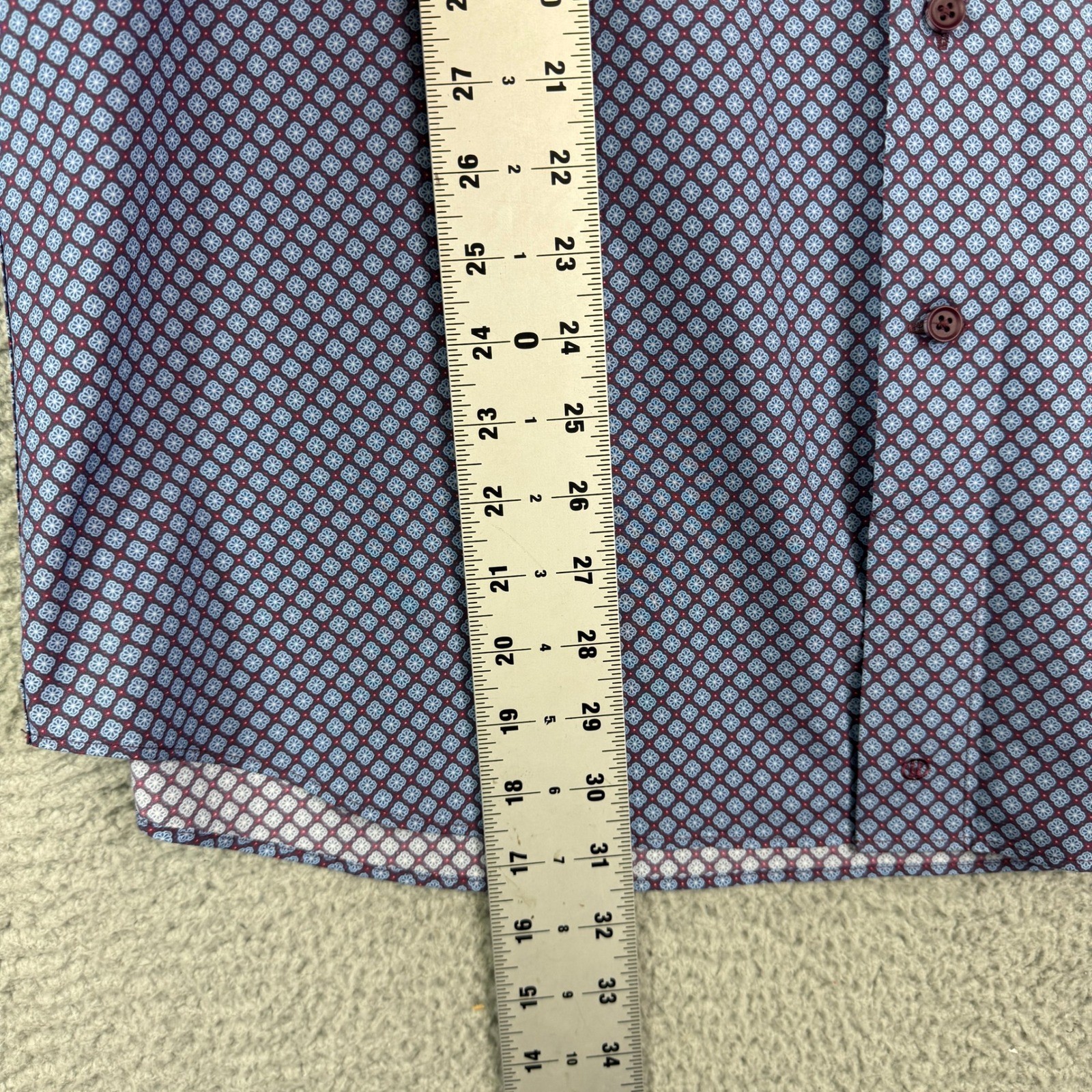 David Donahue Fusion Mens Size 18 Geometric Print… - image 5