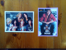 BRAVO Autogrammkarte Guns ´n´ Roses gedruckte Sign + Starcard Axl Rose Popcorn