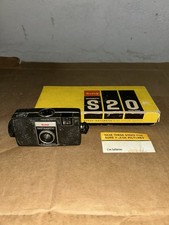 Vintage 1960 s Kodak Instamatic S-20 With Kodar Lens In Box W/ Insert Untested
