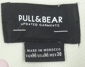 Pull&Bear Men’s Ivory Cotton Basic Jacket Size M … - image 4