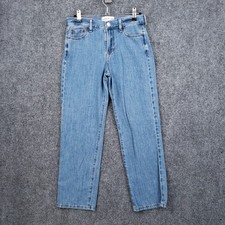 Abercrombie Fitch Jeans Kids 11 12 Youth Blue Baggy Denim Straight Light Wash