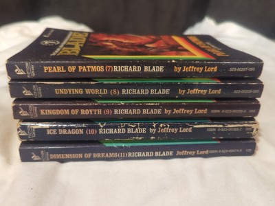 Heroic Fantasy Series Richard Blade 7-11 by Jeffrey Lord Paperback 1970s