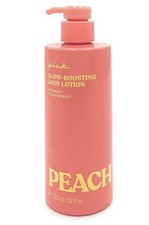 PINK Glow-Boosting Body Lotion Peach Scent Vitamin C 12 fl oz Dye-Free