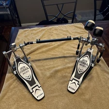 Tama HP200PTW Iron Cobra 200 Double Kick Bass Drum Pedal Power Glide Dual Chain