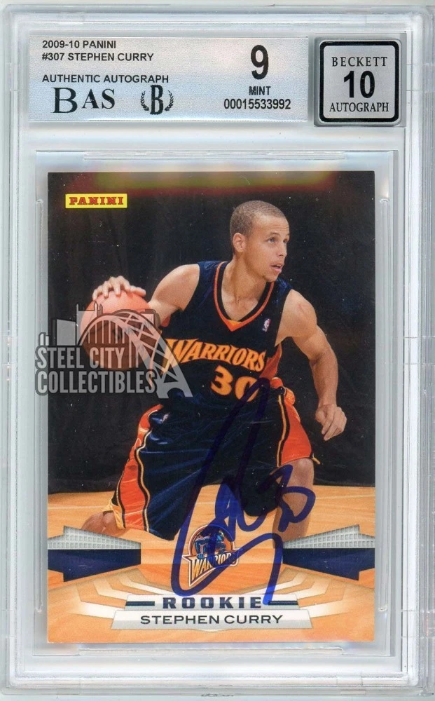 Panini Stephen Curry Basketball Original Autographed Sports