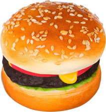 Artificial Hamburger - Realistic Burger Fake Hamburger Display Faux Burger Prop