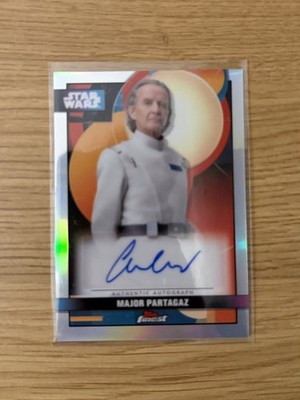 Major Partagaz 2025 Topps Star Wars Finest Auto Refractor DT Anton Lesser 
