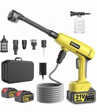 Lavadora a Presión Inalámbrica, Lavadora Eléctrica Inalámbrica 1250 PSI con Batería de 2 Piezas 4.0Ah