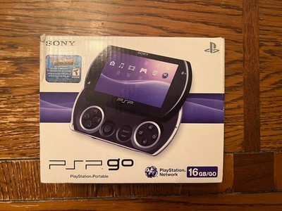 Sony PSP Go Piano Black Empty Box With Manuals, Media Go CD, and Game Flyers