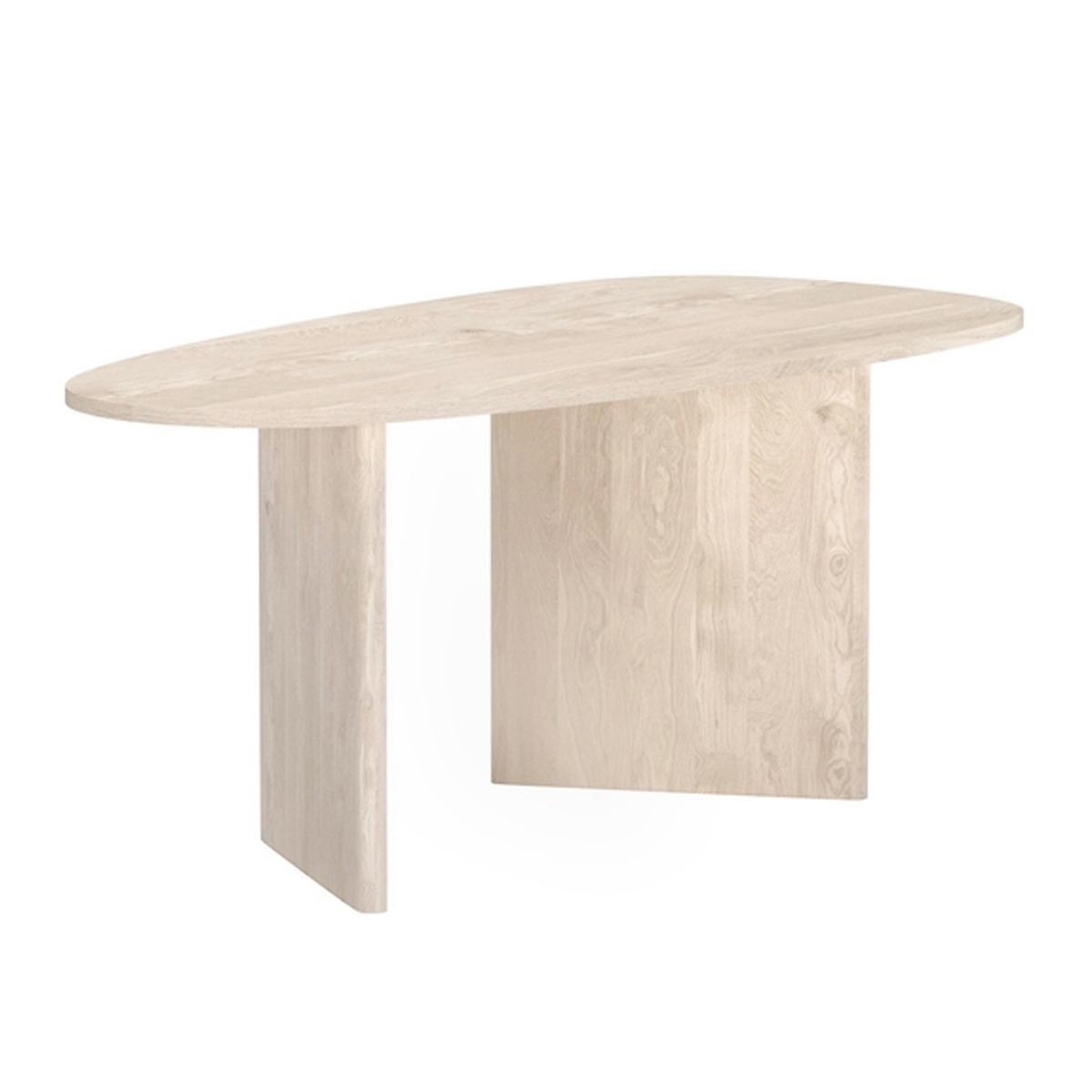 Table à manger Grönvik avec plateau en bois naturel facile à nettoyer