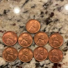 Lot E 9 Lincoln Wheat Small Cent 1951D Copper  BU from bank wrapped roll penny