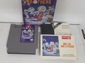 Snow Brothers NES 1991 Capcom Nintendo Complete CIB GAME + MANUAL 