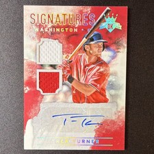 Panini Diamond Kings Trea Turner Nationals DK Signatures Holo Silver /99 Auto M…