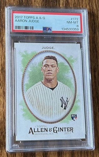 2017 Topps A & G AARON JUDGE Rookie #172 PSA 8 NM-MT New York Yankees