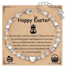 Easter Gifts for Teens Adults, Cross Bracelet Easter Basket Stuffers for Teen...